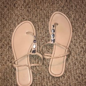 Nude Sparkle Sandals